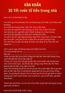 bài cúng 30 tết 2027