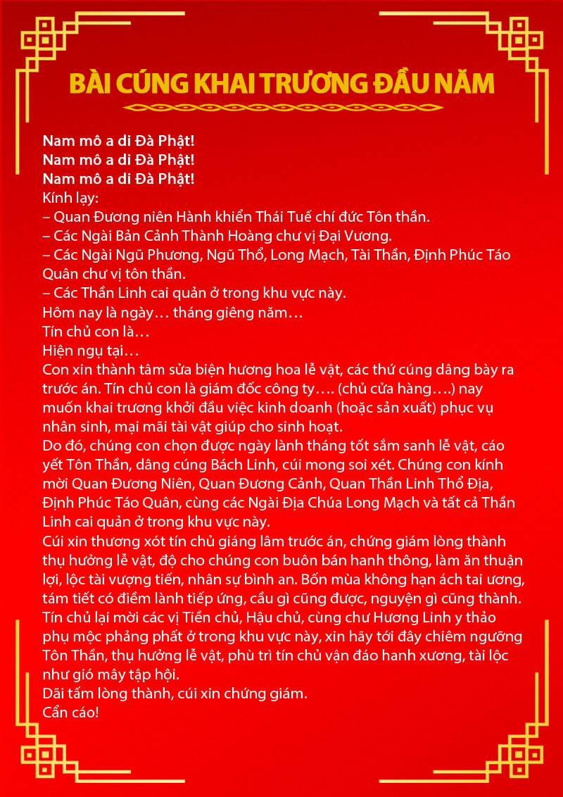 bài cúng đầu năm - Hình 2