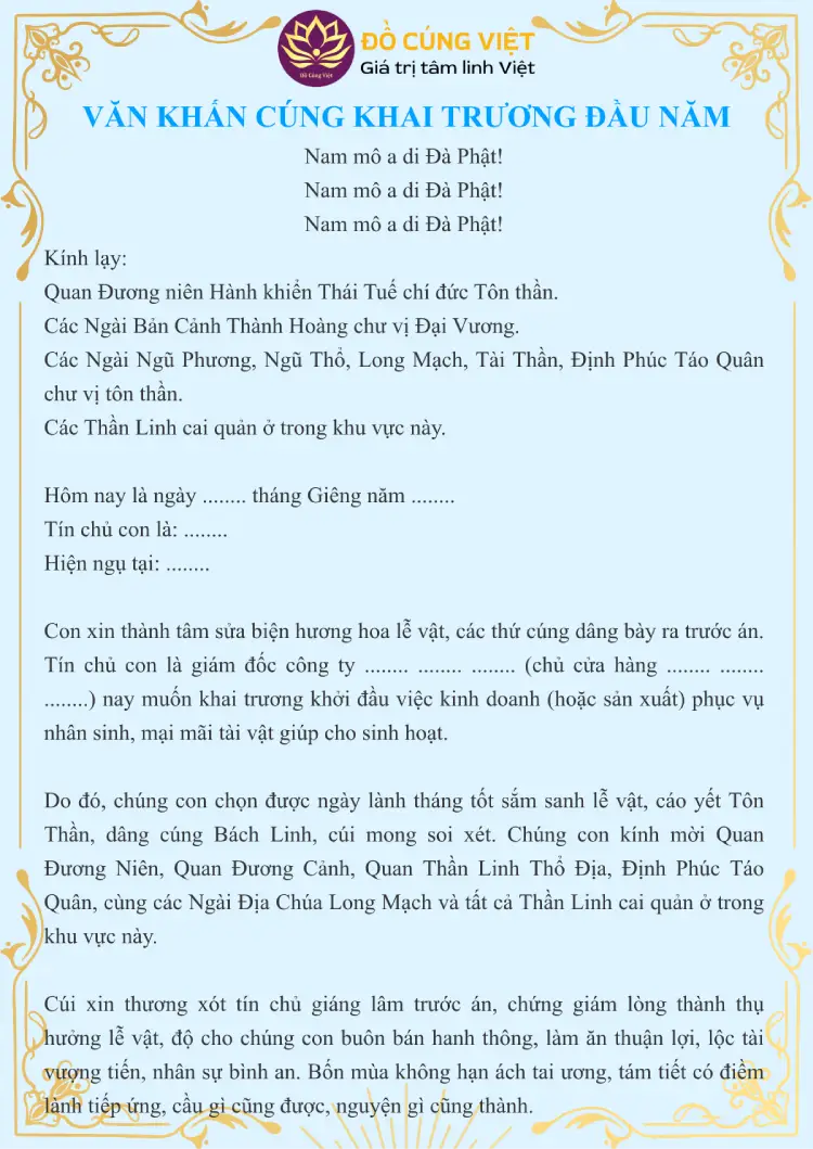 bài cúng đầu năm - Hình 3