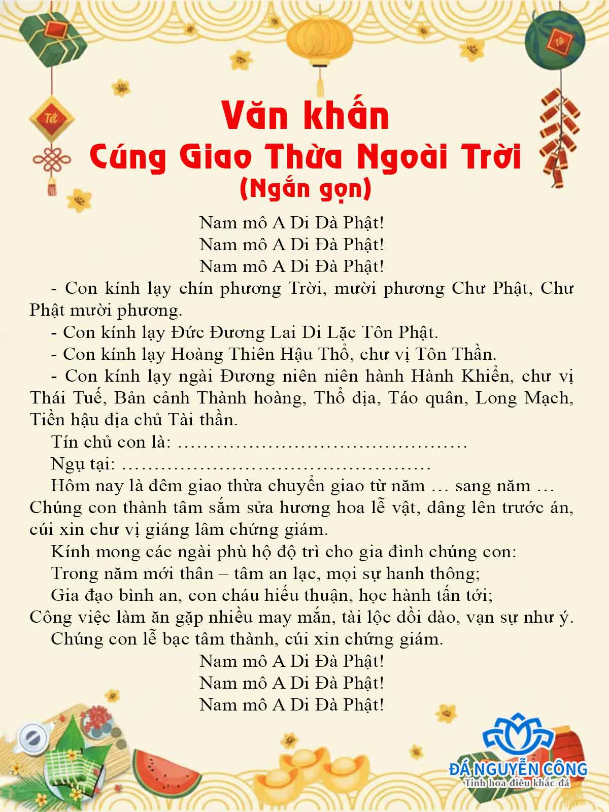 bài cúng đêm giao thừa - Hình 2