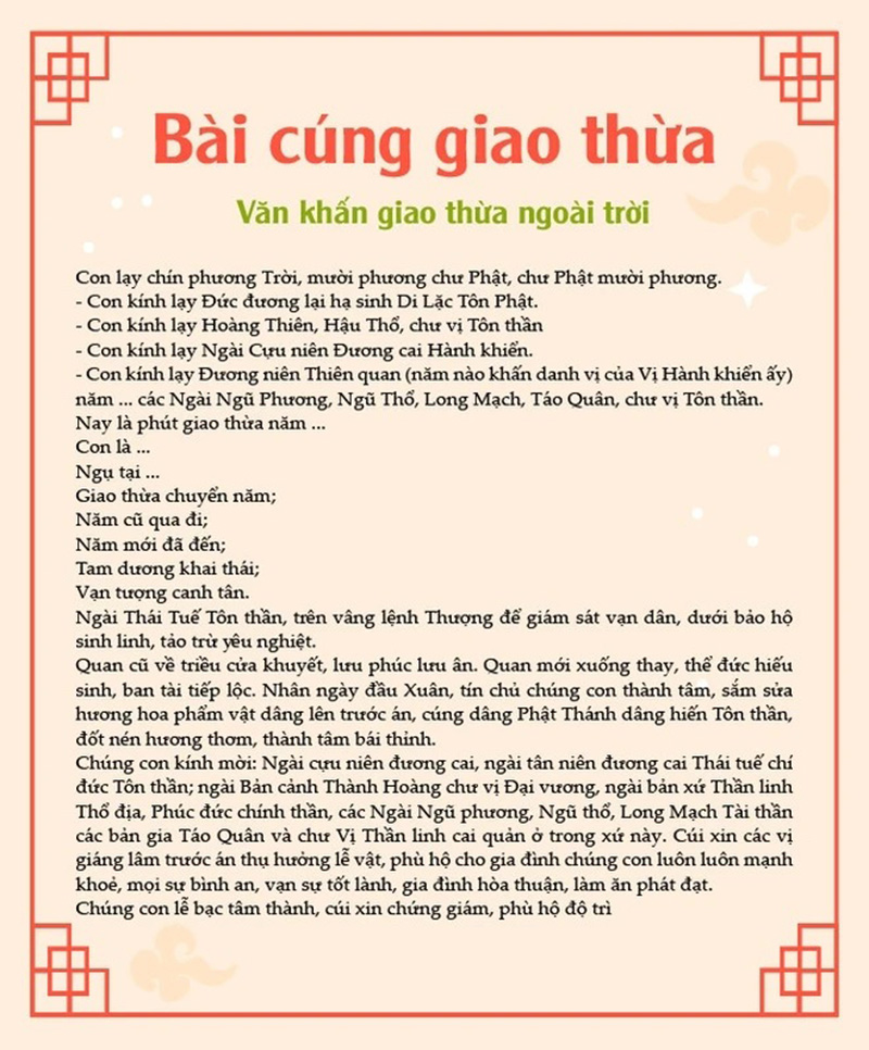 bài cúng đêm giao thừa - Hình 1