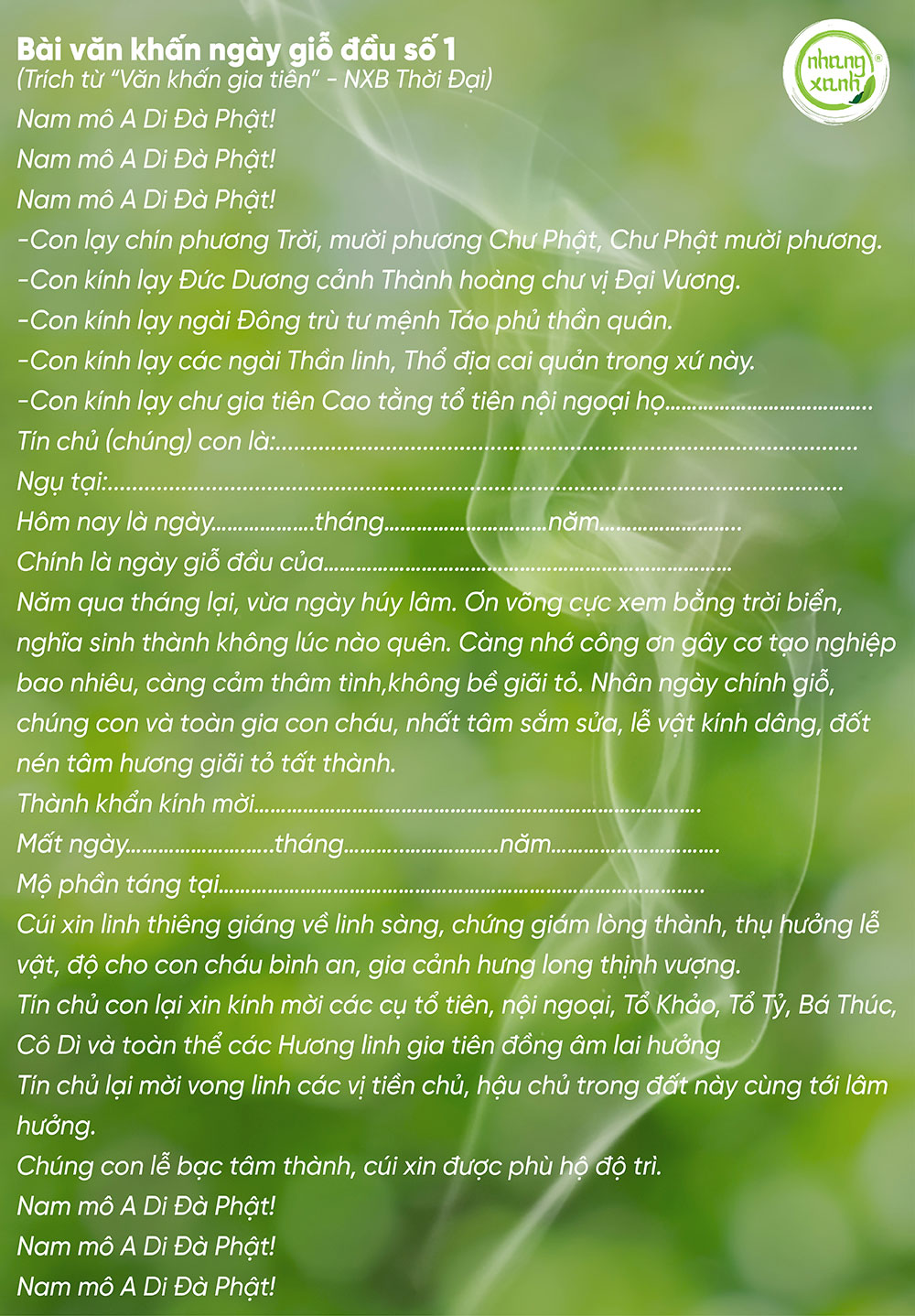 bài cúng giỗ cha mẹ - Hình 3