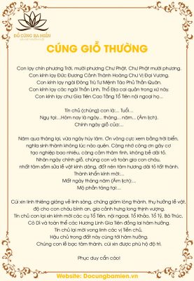bài cúng giỗ cha mẹ - Hình 4