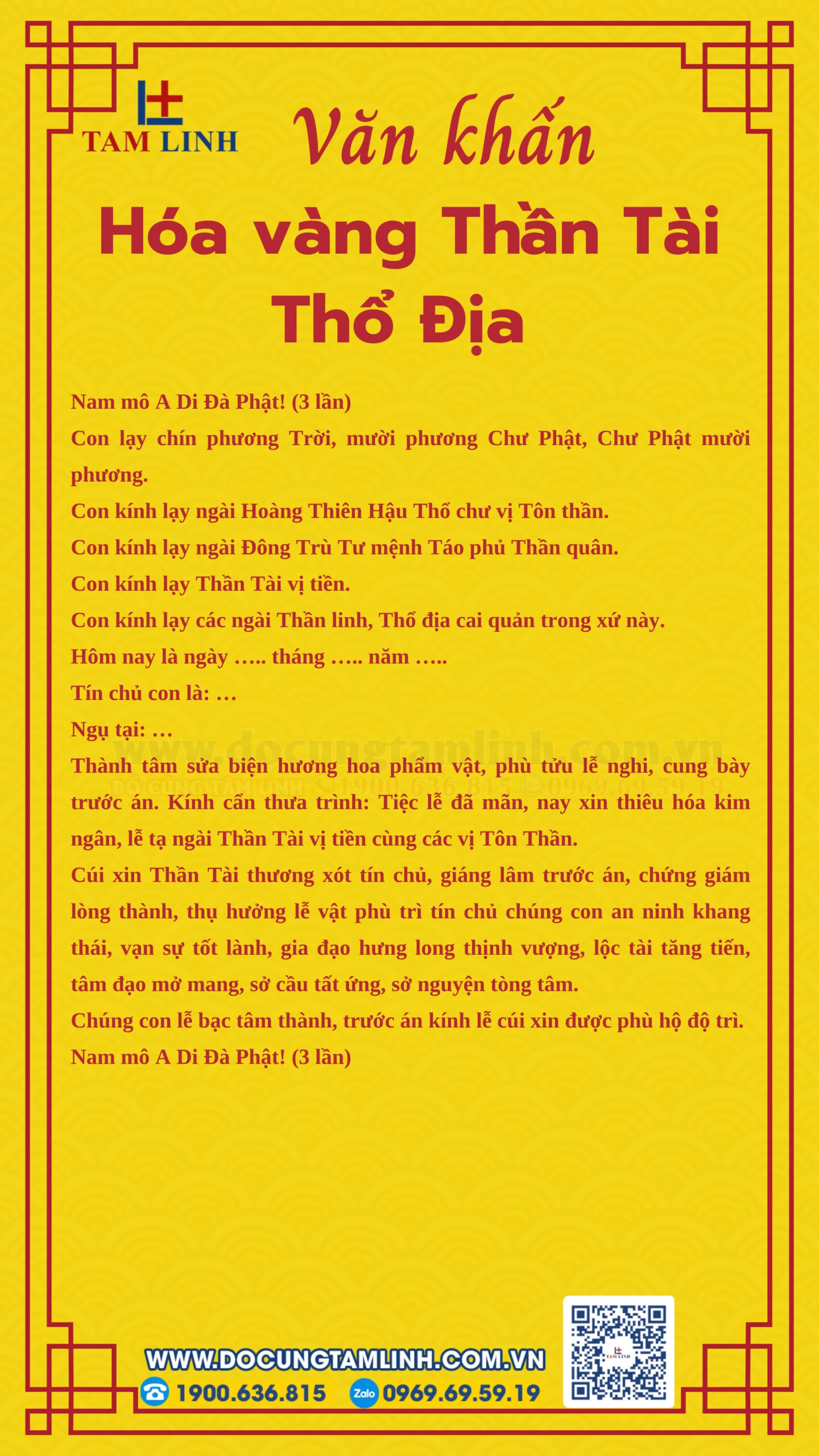 bài cúng hoá vàng - Hình 1
