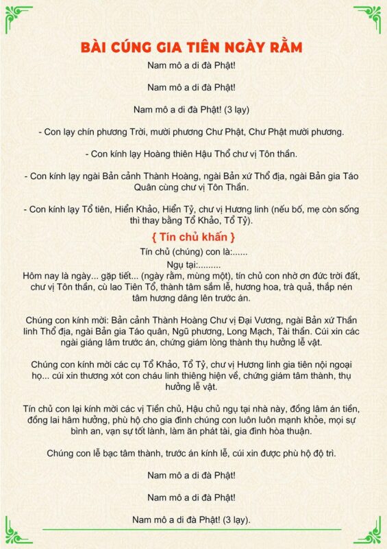 bài cúng mùng 1 - Hình 5
