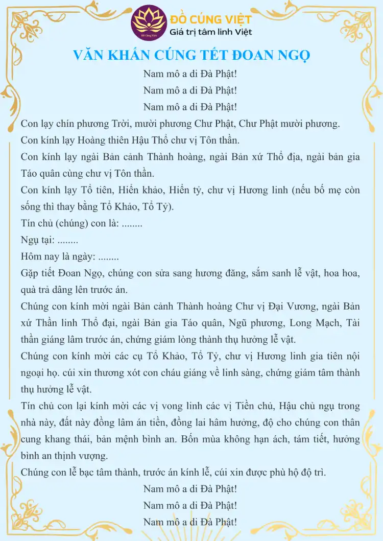 bai cúng mùng 5 tháng 5 - Hình 4