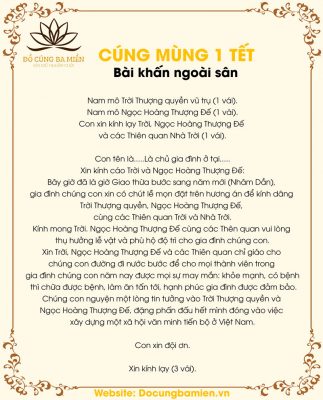 bài cúng ngoài sân - Hình 1