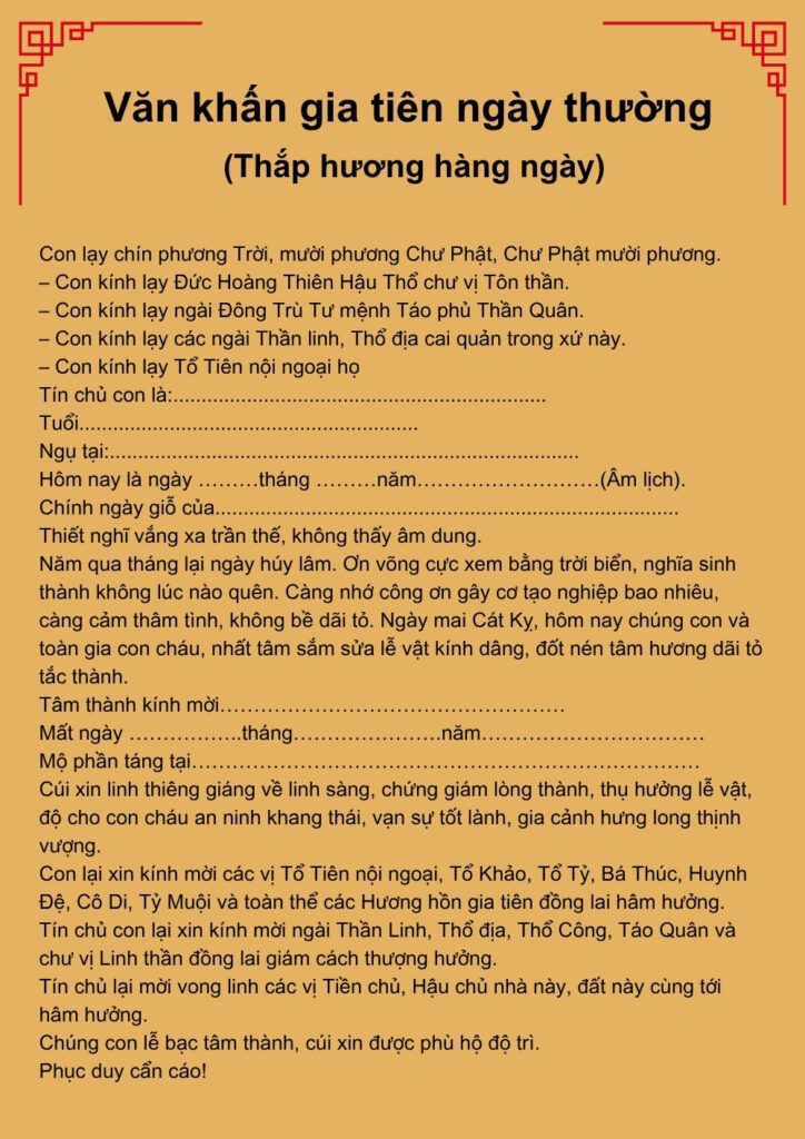 bài cúng ông bà tổ tiên - Hình 3