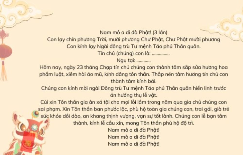 bài cúng ông táo - Hình 4