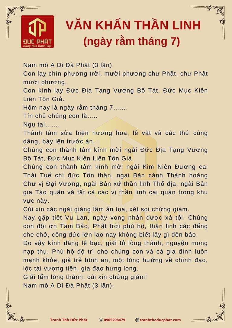 bài cúng rằm tháng 7 - Hình 2