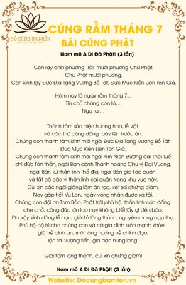 bài cúng rằm tháng 7 - Hình 4