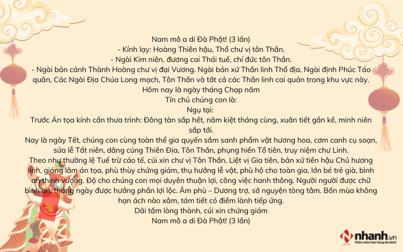 bài cúng tất niên ngoài trời - Hình 3