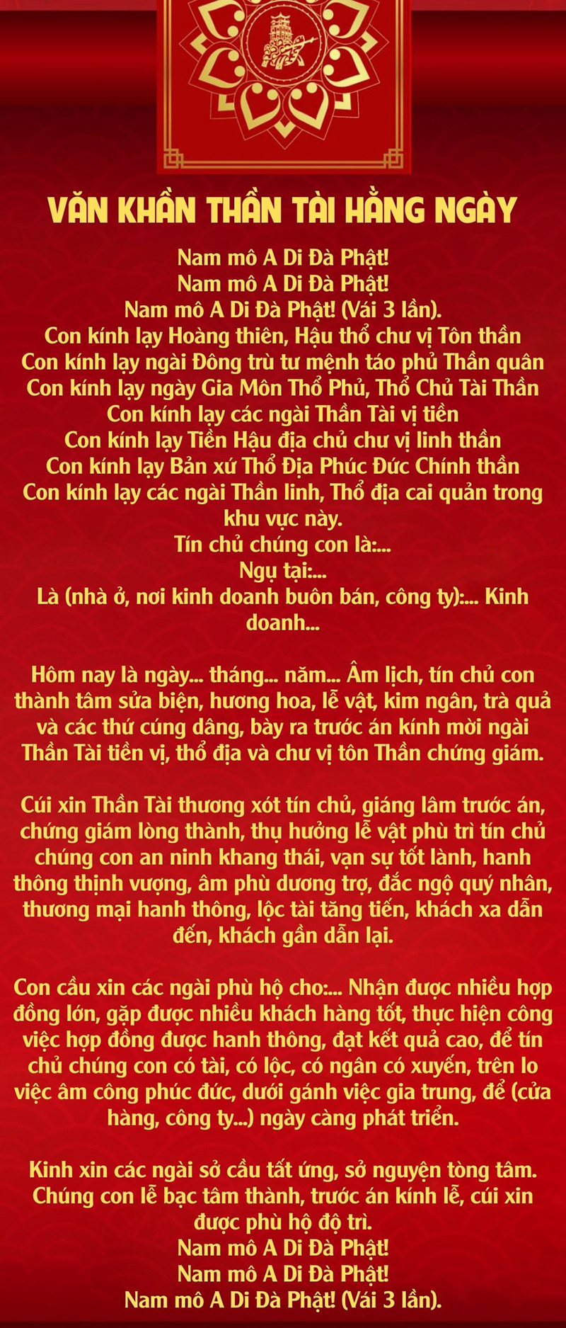 bài cúng thần tài hàng ngày - Hình 2