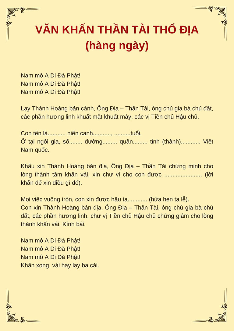 bài cúng thần tài hàng ngày - Hình 3