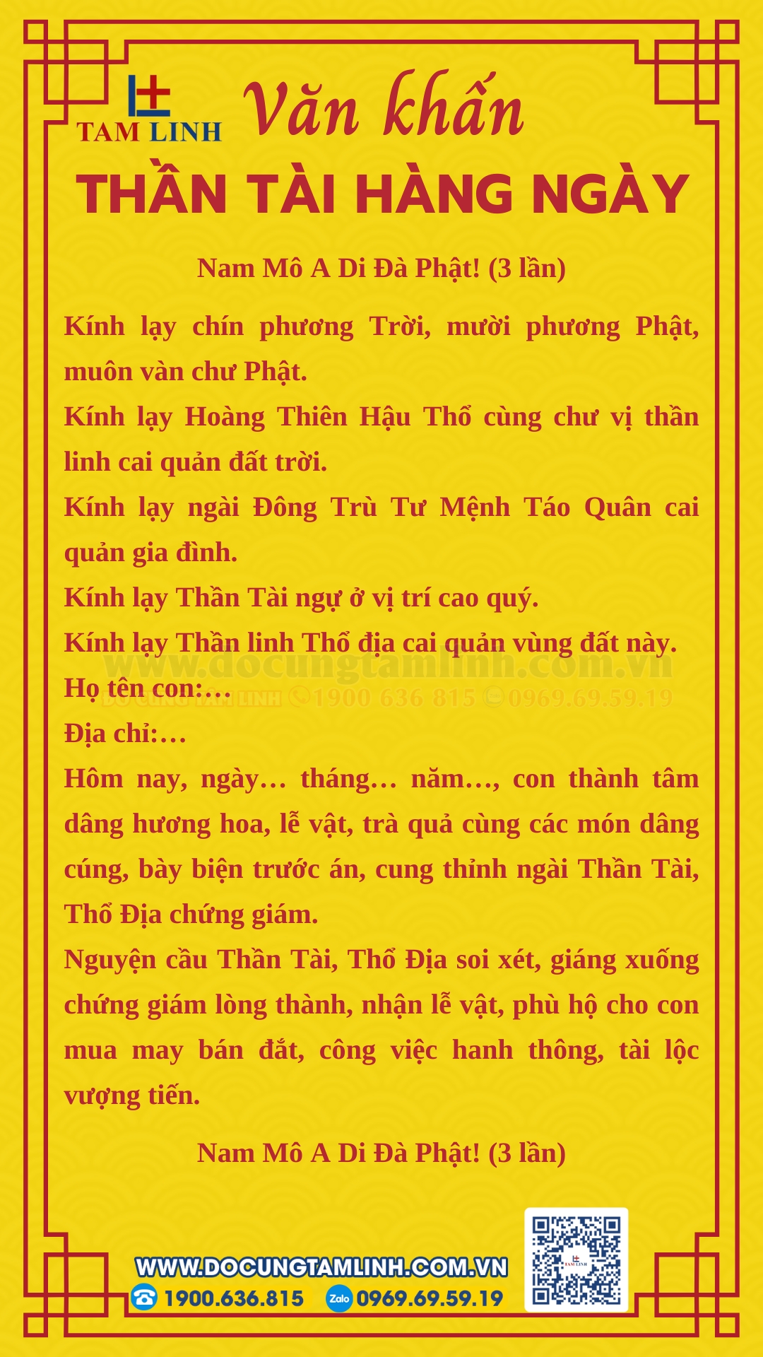 bài cúng thần tài hàng ngày - Hình 1