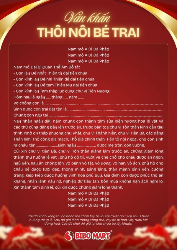 bài cúng thôi nôi - Hình 3
