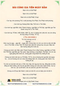 bài khấn gia tiên
