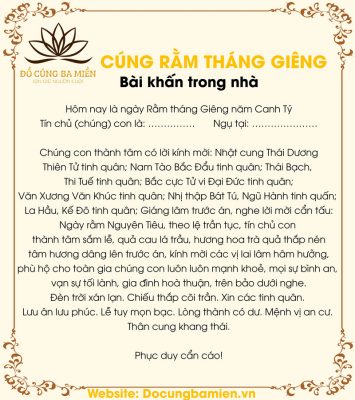 bài khấn rằm tháng giêng - Hình 2