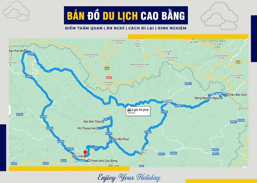 bản đồ du lịch cao bằng - Hình 3