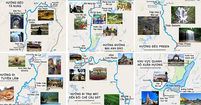 bản đồ du lịch đà lạt - Hình 3