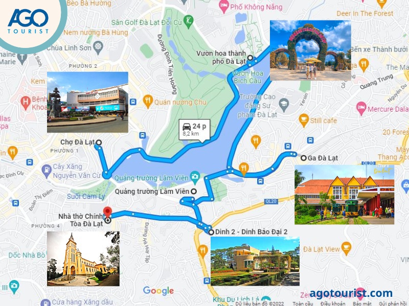 bản đồ du lịch đà lạt - Hình 1
