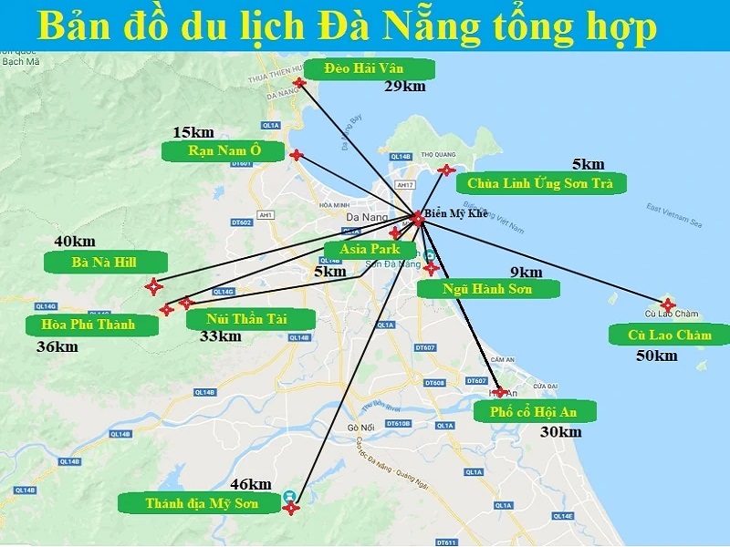 bản đồ du lịch đà nẵng - Hình 2