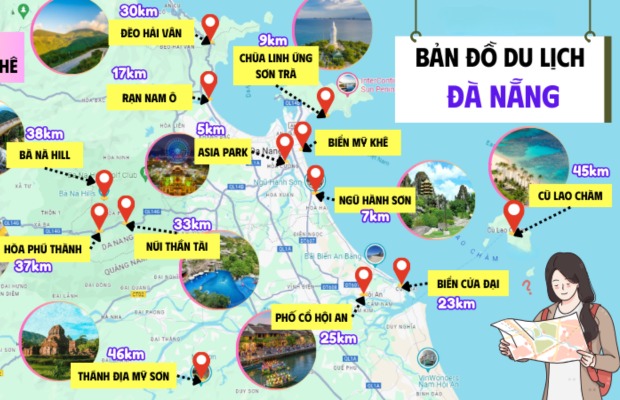 bản đồ du lịch đà nẵng - Hình 1