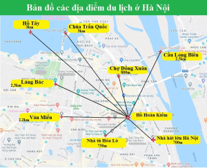 bản đồ du lịch hà nội