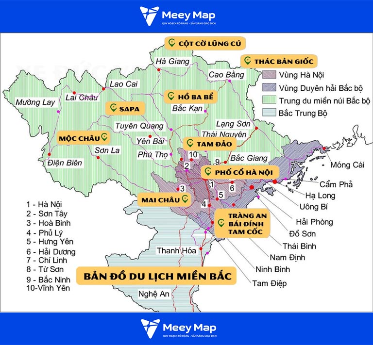 bản đồ du lịch miền bắc - Hình 4