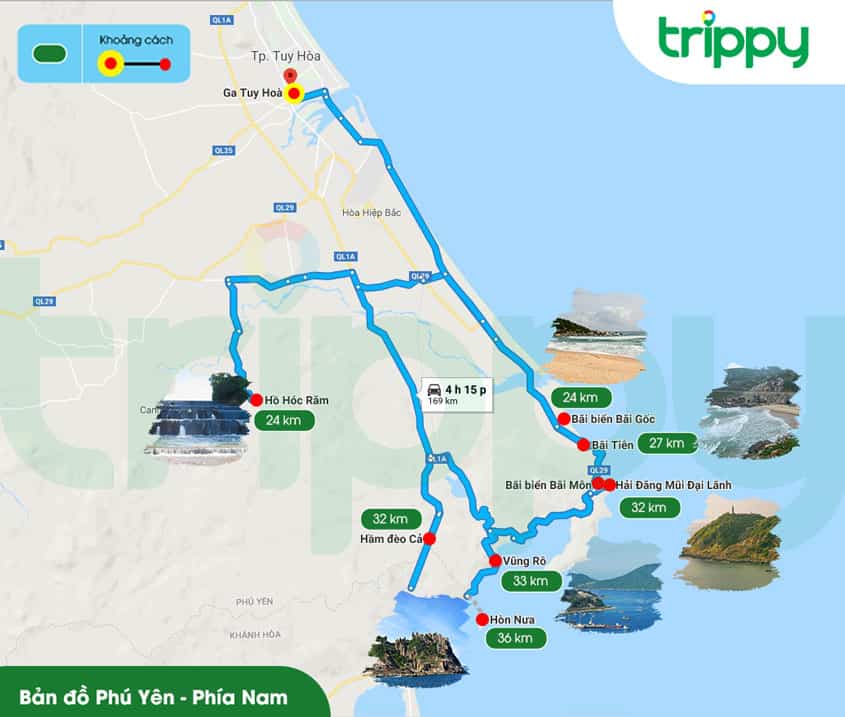 bản đồ du lịch phú yên - Hình 2