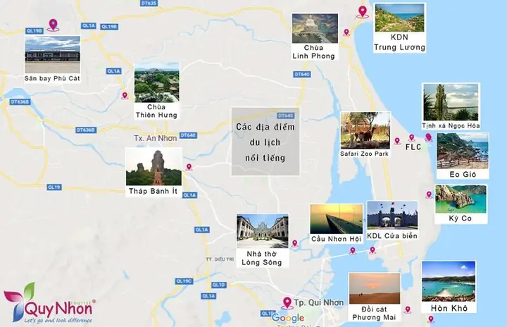 bản đồ du lịch quy nhơn - Hình 3