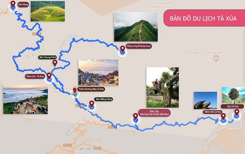 bản đồ du lịch tà xùa - Hình 2