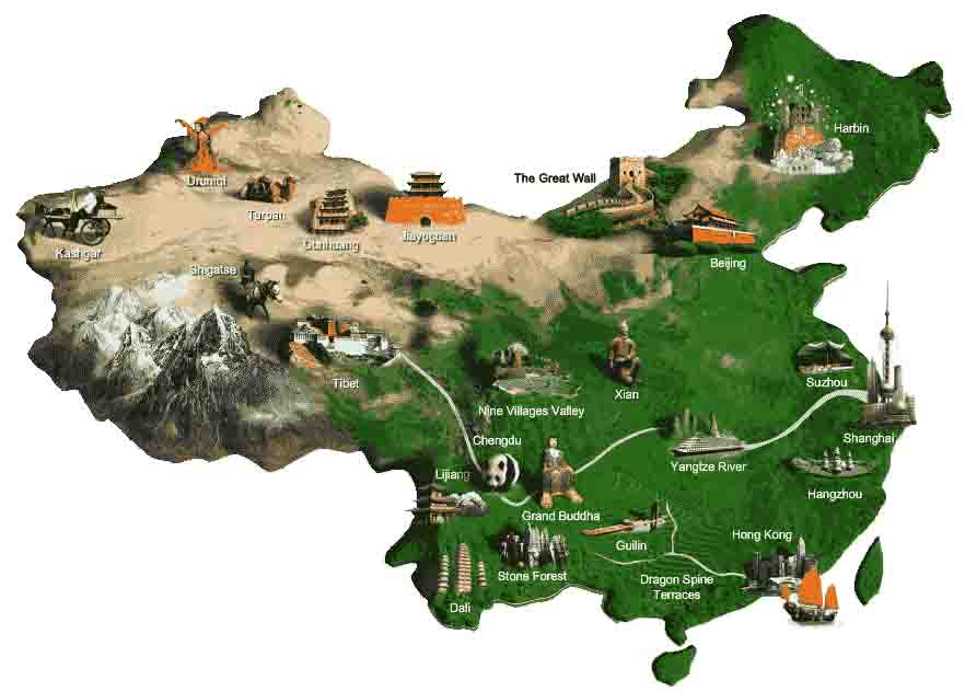 bản đồ du lịch trung quốc - Hình 1