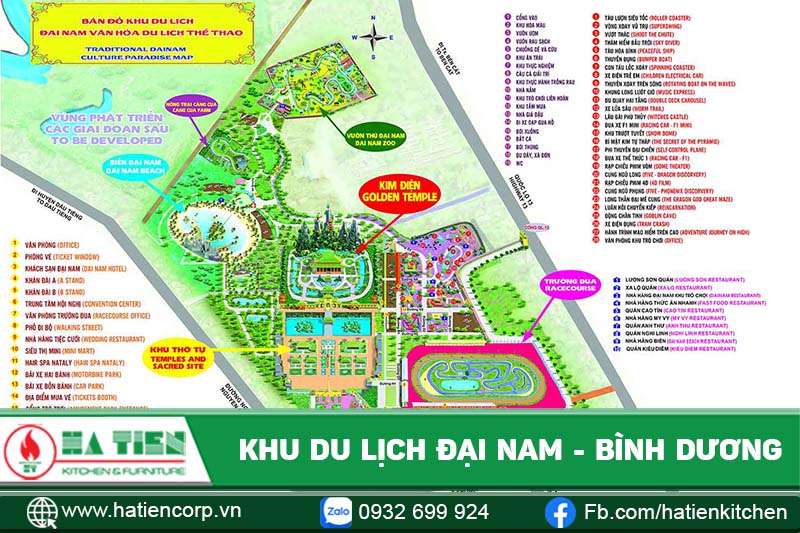 bản đồ khu du lịch đại nam - Hình 3