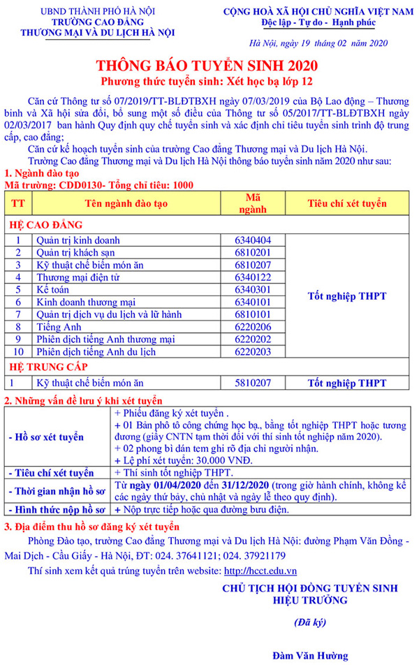 cao đẳng du lịch hà nội có những ngành gì - Hình 4