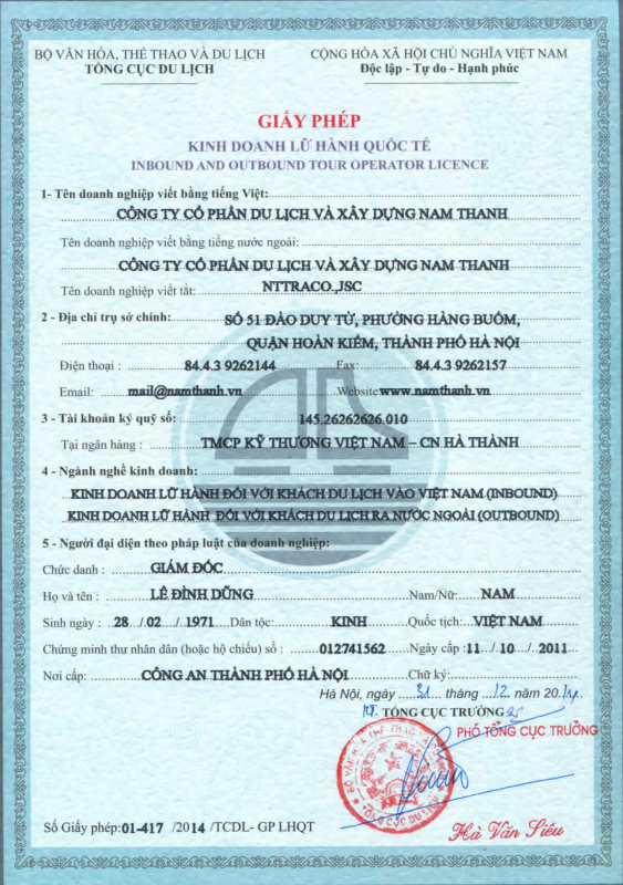 công ty cổ phần du lịch và xây dựng nam thanh - Hình 3