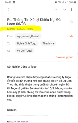 công ty du lịch tugo lừa đảo - Hình 3