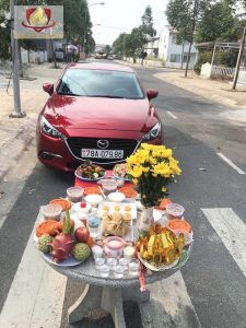 cúng xe mới
