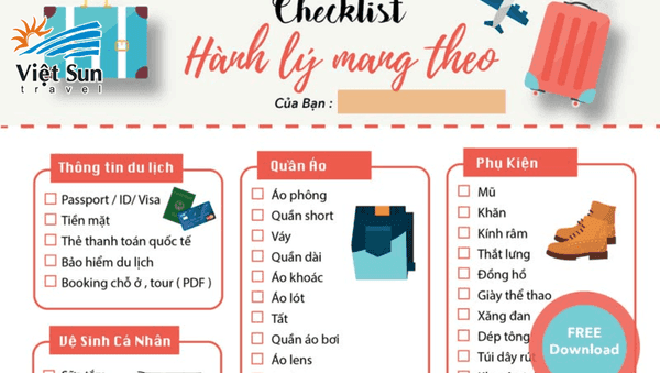 đi du lịch cần mang gì - Hình 1