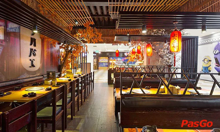 diện tích quán buffet nướng yaki times city - Hình 2