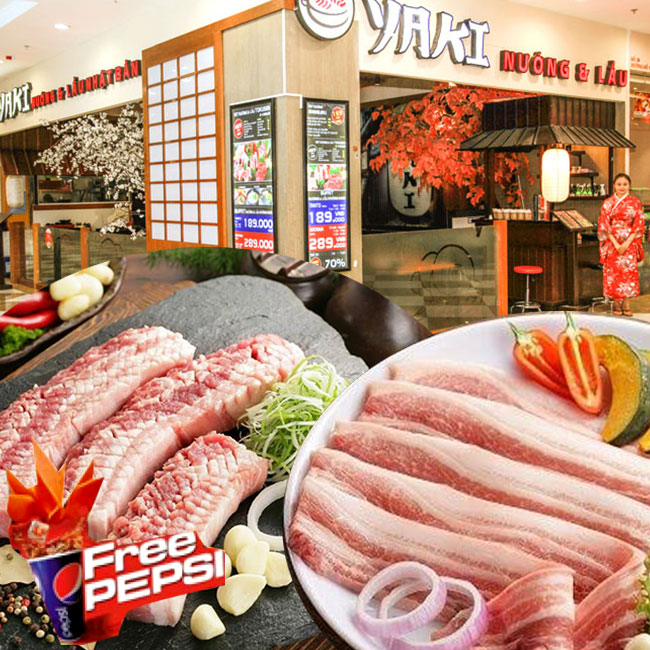 diện tích quán buffet nướng yaki times city - Hình 5