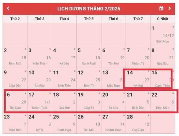dự kiến lịch nghỉ tết nguyên đán 2026 - Hình 4