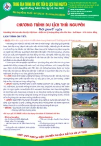 du lịch thái nguyên 1 ngày