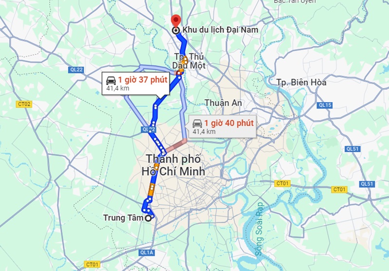 đường đi khu du lịch đại nam - Hình 4