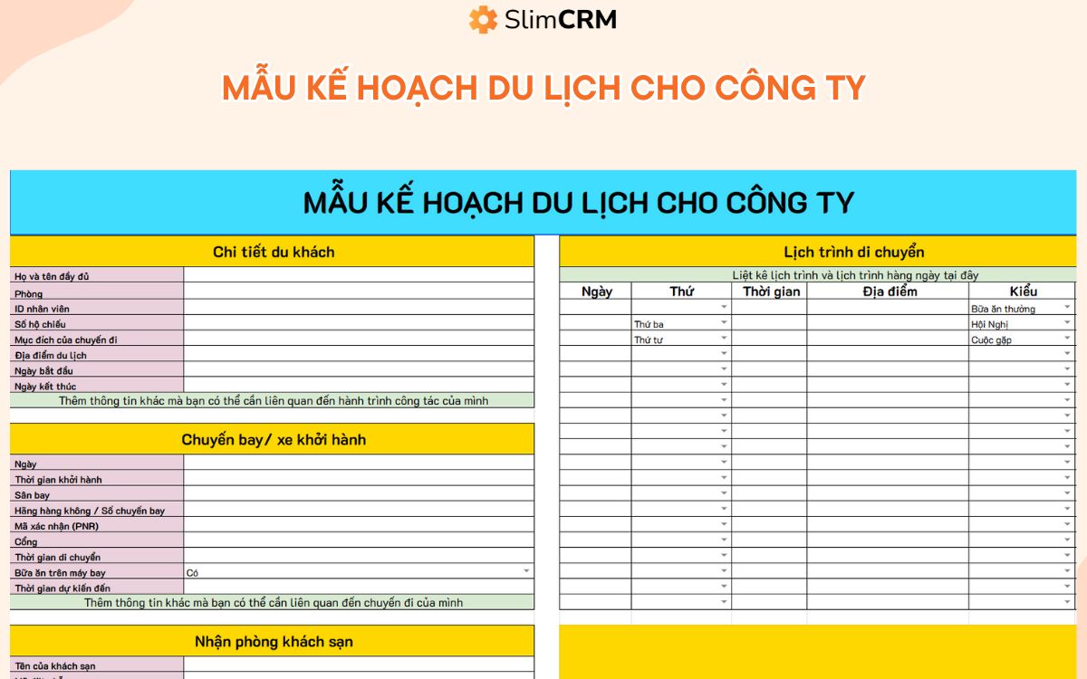 file mẫu lịch trình du lịch - Hình 3