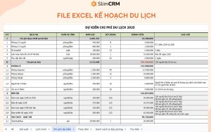 file mẫu lịch trình du lịch