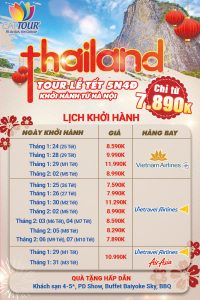 giá tour du lịch thái lan