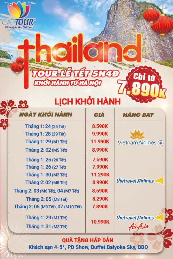 giá tour du lịch thái lan - Hình 1