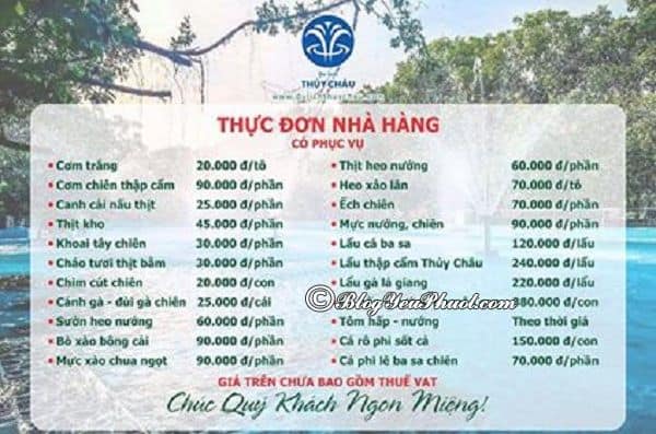 giá vé khu du lịch thủy châu - Hình 3