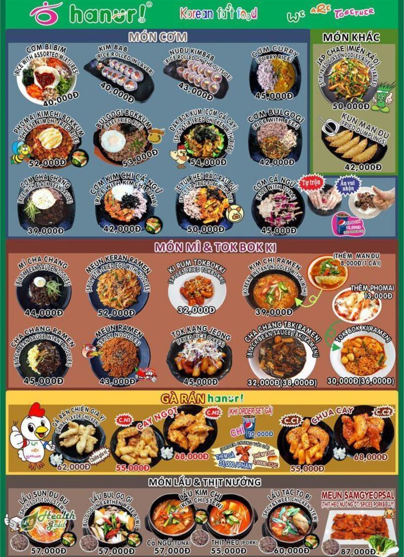 hanuri quán ăn hàn quốc cộng hòa - Hình 2